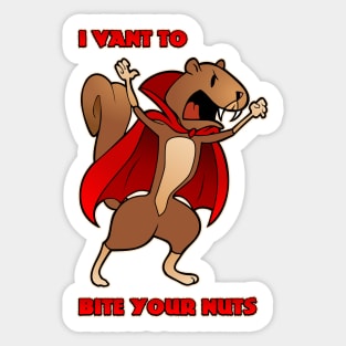 Vampire Squirrel Sticker